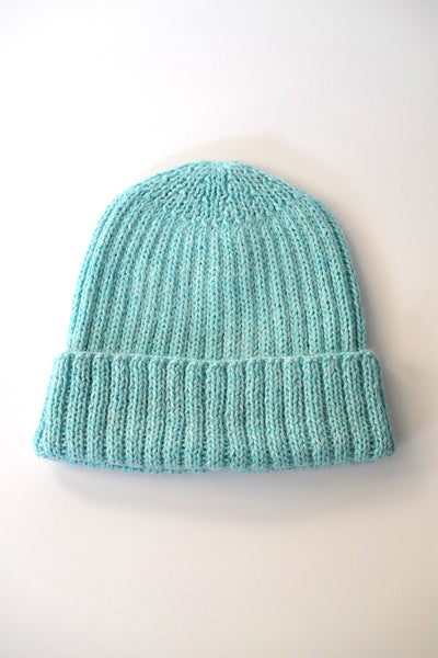 Essential Rib Beanie- Turquoise