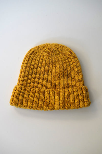 Essential Rib Beanie- Mustard