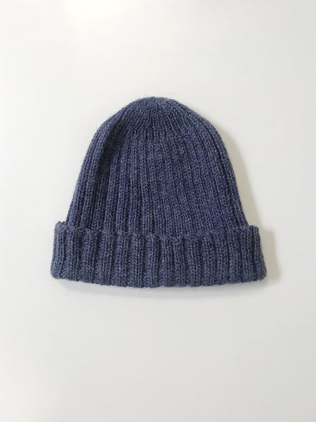 Essential Rib Beanie- Indigo