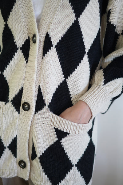 Ezra Cardigan - Black & White