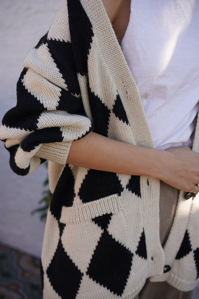 Ezra Cardigan - Black & White