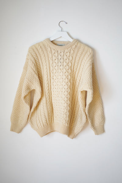 Wool Fisherman Sweater