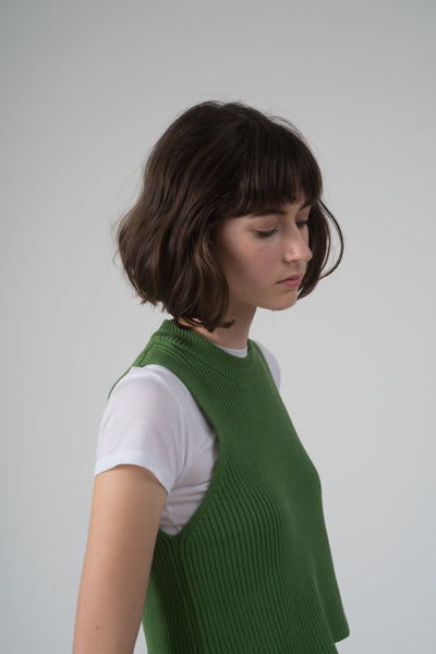 Lilian Tank- Haiku Green Sample