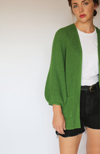 House Cardigan - Haiku Green