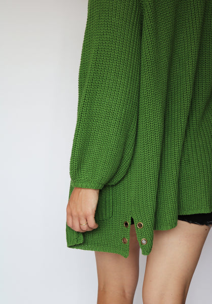 House Cardigan - Haiku Green