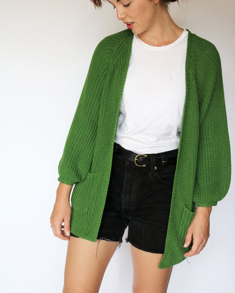 House Cardigan - Haiku Green