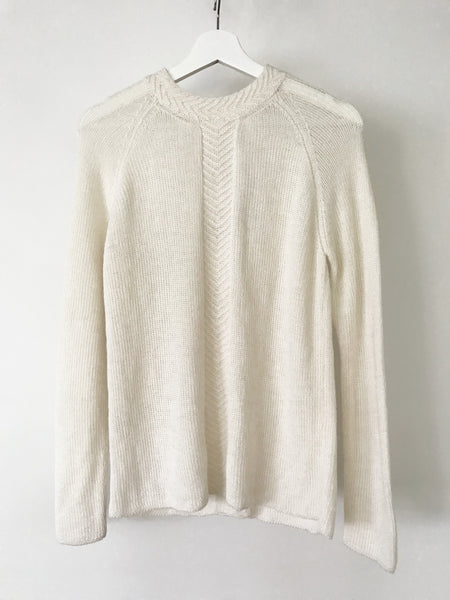 Chevron crew- Ivory