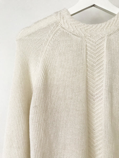 Chevron crew- Ivory