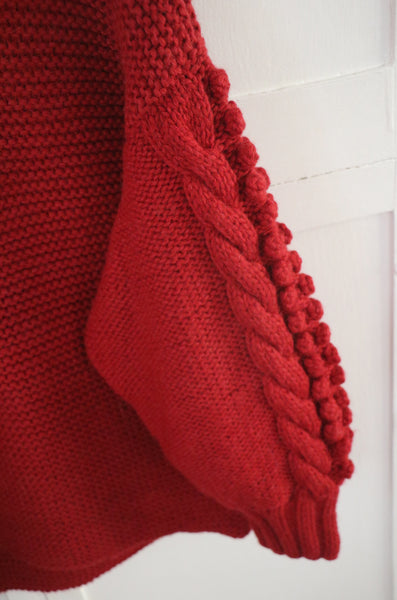Bella Sweater- Cranberry