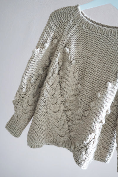 Cable sweater