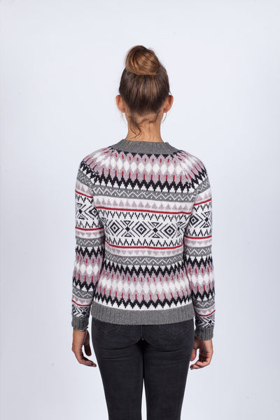 Huck Fair Isle Crew - <br>Dust Purple
