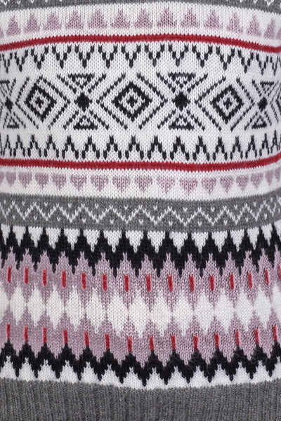 Huck Fair Isle Crew - <br>Dust Purple