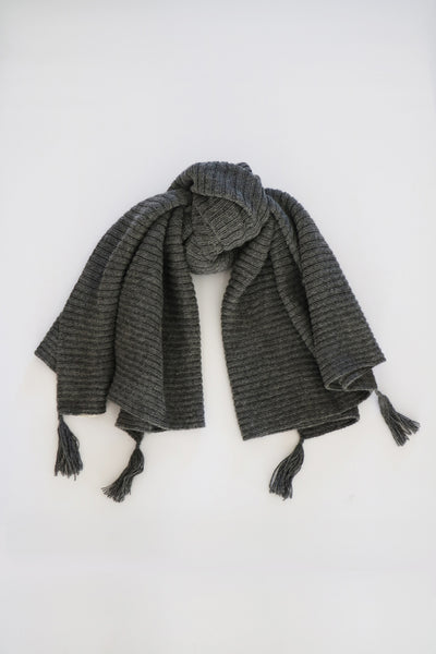 Cross-Country Scarf- Charcoal