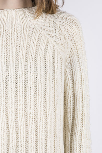 Solana Hand Knit Sweater- Ivory